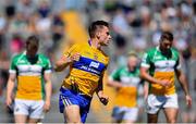 24 June 2018; Jamie Malone of Clare celebrates scoring his side's first goal during the GAA Football All-Ireland Senior Championship Round 2 match between Offaly and Clare at Bord Na Mona O’Connor Park in Tullamore, Offaly. Photo by Harry Murphy/Sportsfile