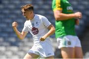 24 June 2018; Eoghan Lawless of Kildare celebrates scoring his side's first goal during the Leinster GAA Football Junior Championship Final match between Kildare and Meath at Croke Park in Dublin. Photo by Piaras Ó Mídheach/Sportsfile