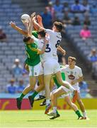 24 June 2018; Liam Power of Kildare, 8, punches the ball clear from a kick-out during the Leinster GAA Football Junior Championship Final match between Kildare and Meath at Croke Park in Dublin. Photo by Piaras Ó Mídheach/Sportsfile