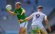 24 June 2018; Danny Quinn of Meath in action against Brian Travers of Kildare during the Leinster GAA Football Junior Championship Final match between Kildare and Meath at Croke Park in Dublin. Photo by Piaras Ó Mídheach/Sportsfile