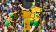 24 June 2018; Paddy McGrath of Donegal celebrates after scoring his side's third goal of the game during the Ulster GAA Football Senior Championship Final match between Donegal and Fermanagh at St Tiernach's Park in Clones, Monaghan. Photo by Ramsey Cardy/Sportsfile