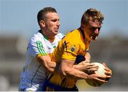 24 June 2018; Pearse Lillis of Clare in action against Anton Sullivan of Offaly during the GAA Football All-Ireland Senior Championship Round 2 match between Offaly and Clare at Bord Na Mona O’Connor Park in Tullamore, Offaly. Photo by Harry Murphy/Sportsfile