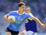 24 June 2018; Eric Lowndes of Dublin in action against Niall Donoher of Laois during the Leinster GAA Football Senior Championship Final match between Dublin and Laois at Croke Park in Dublin. Photo by Stephen McCarthy/Sportsfile