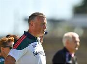 24 June 2018; Mayo manager Peter Leahy during the TG4 Connacht Ladies Senior Football Final match between Mayo and Galway at Elvery’s MacHale Park in Castlebar, Mayo. Photo by Seb Daly/Sportsfile