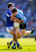 24 June 2018; Paddy Andrews of Dublin in action against Gareth Dillon of Laois during the Leinster GAA Football Senior Championship Final match between Dublin and Laois at Croke Park in Dublin. Photo by Stephen McCarthy/Sportsfile