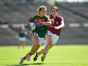 24 June 2018; Niamh Kelly of Mayo in action against Emer Flaherty of Galway during the TG4 Connacht Ladies Senior Football Final match between Mayo and Galway at Elvery’s MacHale Park in Castlebar, Mayo. Photo by Seb Daly/Sportsfile