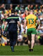 24 June 2018; Patrick McBrearty of Donegal leaves the field after picking up an injury during the Ulster GAA Football Senior Championship Final match between Donegal and Fermanagh at St Tiernach's Park in Clones, Monaghan. Photo by Ramsey Cardy/Sportsfile