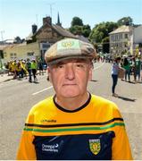 24 June 2018; Donegal supporter Edmund Brennan from Donegal town prior to the Ulster GAA Football Senior Championship Final match between Donegal and Fermanagh at St Tiernach's Park in Clones, Monaghan. Photo by Oliver McVeigh/Sportsfile