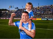 24 June 2018; Darren Daly of Dublin and his son Odhrán, age 2, following the Leinster GAA Football Senior Championship Final match between Dublin and Laois at Croke Park in Dublin. Photo by Stephen McCarthy/Sportsfile