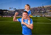 24 June 2018; Darren Daly of Dublin and his son Odhrán, age 2, following the Leinster GAA Football Senior Championship Final match between Dublin and Laois at Croke Park in Dublin. Photo by Stephen McCarthy/Sportsfile
