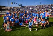 24 June 2018; Dublin players and family celebrate with the Delaney Cup following the Leinster GAA Football Senior Championship Final match between Dublin and Laois at Croke Park in Dublin. Photo by Stephen McCarthy/Sportsfile