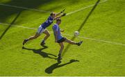 24 June 2018; Cormac Costello of Dublin in action against David Holland of Laois during the Leinster GAA Football Senior Championship Final match between Dublin and Laois at Croke Park in Dublin. Photo by Daire Brennan/Sportsfile
