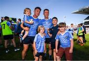 24 June 2018; Paul Flynn and Darren Daly of Dublin with family and supporters following the Leinster GAA Football Senior Championship Final match between Dublin and Laois at Croke Park in Dublin. Photo by Stephen McCarthy/Sportsfile