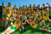 24 June 2018; The Donegal team celebrate following the Ulster GAA Football Senior Championship Final match between Donegal and Fermanagh at St Tiernach's Park in Clones, Monaghan. Photo by Ramsey Cardy/Sportsfile
