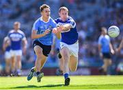24 June 2018; Michael Fitzsimons of Dublin in action against Donal Kingston of Laois during the Leinster GAA Football Senior Championship Final match between Dublin and Laois at Croke Park in Dublin. Photo by Stephen McCarthy/Sportsfile