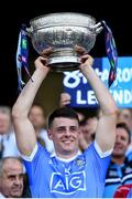 24 June 2018; Brian Howard of Dublin lifts the Delaney Cup following the Leinster GAA Football Senior Championship Final match between Dublin and Laois at Croke Park in Dublin. Photo by Stephen McCarthy/Sportsfile
