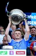 24 June 2018; Conor McHugh of Dublin lifts the Delaney Cup following the Leinster GAA Football Senior Championship Final match between Dublin and Laois at Croke Park in Dublin. Photo by Stephen McCarthy/Sportsfile