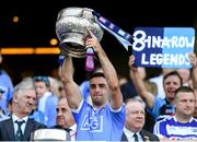 24 June 2018; James McCarthy of Dublin lifts the Delaney Cup following the Leinster GAA Football Senior Championship Final match between Dublin and Laois at Croke Park in Dublin. Photo by Stephen McCarthy/Sportsfile