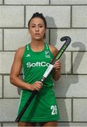 26 June 2018; Anna O'Flanagan poses for a portrait following an Ireland Hockey World Cup Media Day at SoftCo Ireland in South County Business Park, Leopardstown, Dublin. Photo by Harry Murphy/Sportsfile