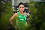 26 June 2018; Anna O'Flanagan poses for a portrait following an Ireland Hockey World Cup Media Day at SoftCo Ireland in South County Business Park, Leopardstown, Dublin. Photo by Harry Murphy/Sportsfile