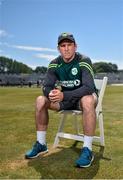 26 June 2018; Ireland captain Gary Wilson poses for a portrait following a Cricket Ireland Press Conference at Malahide Cricket Club in Dublin. Photo by Seb Daly/Sportsfile