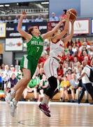 26 June 2018; Claire Rockall of Ireland in action against Stine Austgulen of Norway during the FIBA 2018 Women's European Championships for Small Nations Group B match between Norway and Ireland at the Mardyke Arena in Cork, Ireland. Photo by Brendan Moran/Sportsfile