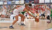 26 June 2018; Grainne Dwyer of Ireland in action against Amanda Allen of Norway during the FIBA 2018 Women's European Championships for Small Nations Group B match between Norway and Ireland at the Mardyke Arena in Cork, Ireland. Photo by Brendan Moran/Sportsfile