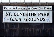 27 June 2018; A general view of St Conleth's Park in Newbridge, Kildare. Photo by Matt Browne/Sportsfile