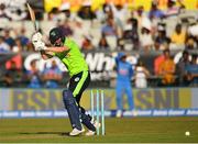 27 June 2018; George Dockrell of Ireland in action during the T20 International match between Ireland and India at Malahide Cricket Club Ground in Dublin. Photo by Seb Daly/Sportsfile
