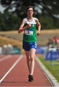 23 June 2018; Matthew Glennan of Leinster, in action during the Boys 3000m Walk event, during the Irish Life Health Tailteann Games T&F Championships at Morton Stadium, in Santry, Dublin. Photo by Tomás Greally/Sportsfile