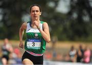 23 June 2018; Roisin Tracey of Leinster, in action during the Girls 1500m Steeplechase event, during the Irish Life Health Tailteann Games T&F Championships at Morton Stadium, in Santry, Dublin. Photo by Tomás Greally/Sportsfile