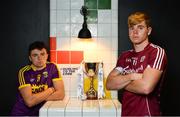 28 June 2018; Rory O’Connor of Wexford and Jack Canning of Galway were in Token Arcade, in Smithfield, Dublin today ahead of the Bord Gáis Energy GAA Hurling U-21 Munster and Leinster Finals. Wexford play Galway in O’ Moore Park and Cork play Tipperary in Páirc Uí Chaoimh. Both games are scheduled to take place on Wednesday, July 4 with a 7.30pm throw-in. Fans can visit www.instagram.com/bgegaa for news, behind-the-scenes content and competitions over the course of the summer. See #HurlingToTheCore for more. Photo by Sam Barnes/Sportsfile