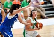28 June 2018; Amy Waters of Ireland in action against Eleni Pilakouta of Cyprus during the FIBA 2018 Women's European Championships for Small Nations Group B match between Ireland and Cyprus at Mardyke Arena, Cork, Ireland. Photo by Brendan Moran/Sportsfile