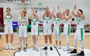 28 June 2018; The Ireland team celebrate after the FIBA 2018 Women's European Championships for Small Nations Group B match between Ireland and Cyprus at Mardyke Arena, Cork, Ireland. Photo by Brendan Moran/Sportsfile