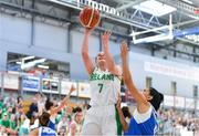 28 June 2018; Claire Rockall of Ireland in action against Sonia Papadopoulou of Cyprus during the FIBA 2018 Women's European Championships for Small Nations Group B match between Ireland and Cyprus at Mardyke Arena, Cork, Ireland. Photo by Brendan Moran/Sportsfile
