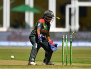 29 June 2018; Wicket-keeper Shamima Sultana of Bangladesh in action during the Women's T20 International match between Ireland and Bangladesh at Malahide Cricket Club Ground in Dublin. Photo by Seb Daly/Sportsfile
