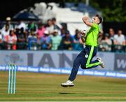 29 June 2018; Peter Chase of Ireland in action during the T20 International match between Ireland and India at Malahide Cricket Club Ground in Dublin. Photo by Seb Daly/Sportsfile