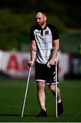29 June 2018; Injured Dundalk player Stephen O'Donnell prior to the SSE Airtricity League Premier Division match between Dundalk and Cork City at Oriel Park in Dundalk, Louth. Photo by Stephen McCarthy/Sportsfile