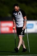 29 June 2018; Injured Dundalk player Stephen O'Donnell prior to the SSE Airtricity League Premier Division match between Dundalk and Cork City at Oriel Park in Dundalk, Louth. Photo by Stephen McCarthy/Sportsfile