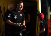 29 June 2018; Keith Ward of Bohemians high fives Bohemians supporter Killian Kenny, age 13, prior to the SSE Airtricity League Premier Division match between Bohemians and St Patrick's Athletic at Dalymount Park in Dublin. Photo by David Fitzgerald/Sportsfile