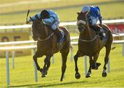 29 June 2018; Sea The Lion, right, with Ronan Whelan up, on their way to winning the Irish Stallion Farms EBF 'Ragusa' Handicap from second place Gustavus Vassa, with Declan McDonogh up, during Day 1 of the Dubai Duty Free Irish Derby Festival at the Curragh Racecourse in Kildare. Photo by Matt Browne/Sportsfile