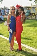29 June 2018; Racegoers Gabi Gogol, left, and Jade Johnson, from Clane, Co Kildare, at Day 1 of the Dubai Duty Free Irish Derby Festival at the Curragh Racecourse in Kildare. Photo by Matt Browne/Sportsfile