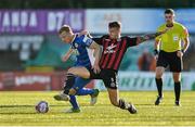 29 June 2018; Jamie Lennon of St Patrick's Athletic in action against Rob Cornwall of Bohemians during the SSE Airtricity League Premier Division match between Bohemians and St Patrick's Athletic at Dalymount Park in Dublin. Photo by David Fitzgerald/Sportsfile