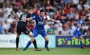 29 June 2018; Ryan Brennan of St Patrick's Athletic in action against Ian Morris of Bohemians during the SSE Airtricity League Premier Division match between Bohemians and St Patrick's Athletic at Dalymount Park in Dublin. Photo by David Fitzgerald/Sportsfile