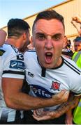 29 June 2018; Dylan Connolly celebrates after his Dundalk team-mate Patrick Hoban socred their side's winning goal during the SSE Airtricity League Premier Division match between Dundalk and Cork City at Oriel Park in Dundalk, Louth. Photo by Stephen McCarthy/Sportsfile