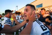 29 June 2018; Dylan Connolly celebrates after his Dundalk team-mate Patrick Hoban scored their side's winning goal during the SSE Airtricity League Premier Division match between Dundalk and Cork City at Oriel Park in Dundalk, Louth. Photo by Stephen McCarthy/Sportsfile