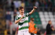 29 June 2018; Ronan Finn of Shamrock Rovers acknowledges the supporters following the SSE Airtricity League Premier Division match between Shamrock Rovers and Derry City at Tallaght Stadium in Dublin. Photo by Eóin Noonan/Sportsfile
