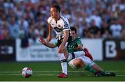 29 June 2018; Robbie Benson of Dundalk and Barry McNamee of Cork City during the SSE Airtricity League Premier Division match between Dundalk and Cork City at Oriel Park in Dundalk, Louth. Photo by Stephen McCarthy/Sportsfile