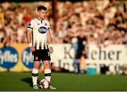 29 June 2018; Ronan Murray of Dundalk setting up a free-kick during the SSE Airtricity League Premier Division match between Dundalk and Cork City at Oriel Park in Dundalk, Louth. Photo by Ben McShane/Sportsfile
