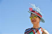 30 June 2018; Evelyn McDermott from Tralee, Co Kerry, at day 2 of the Dubai Duty Free Irish Derby Festival at the Curragh Racecourse in Kildare. Photo by Matt Browne/Sportsfile